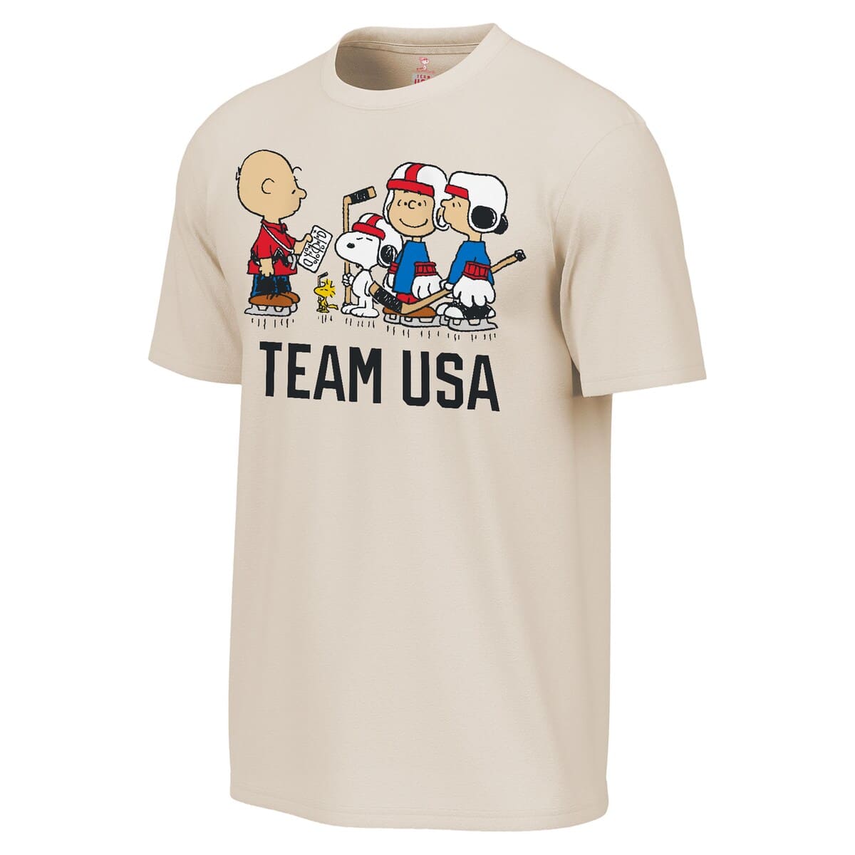 Men's Outerstuff  Cream Team USA x Peanuts Team Hustle T-Shirt - image 2