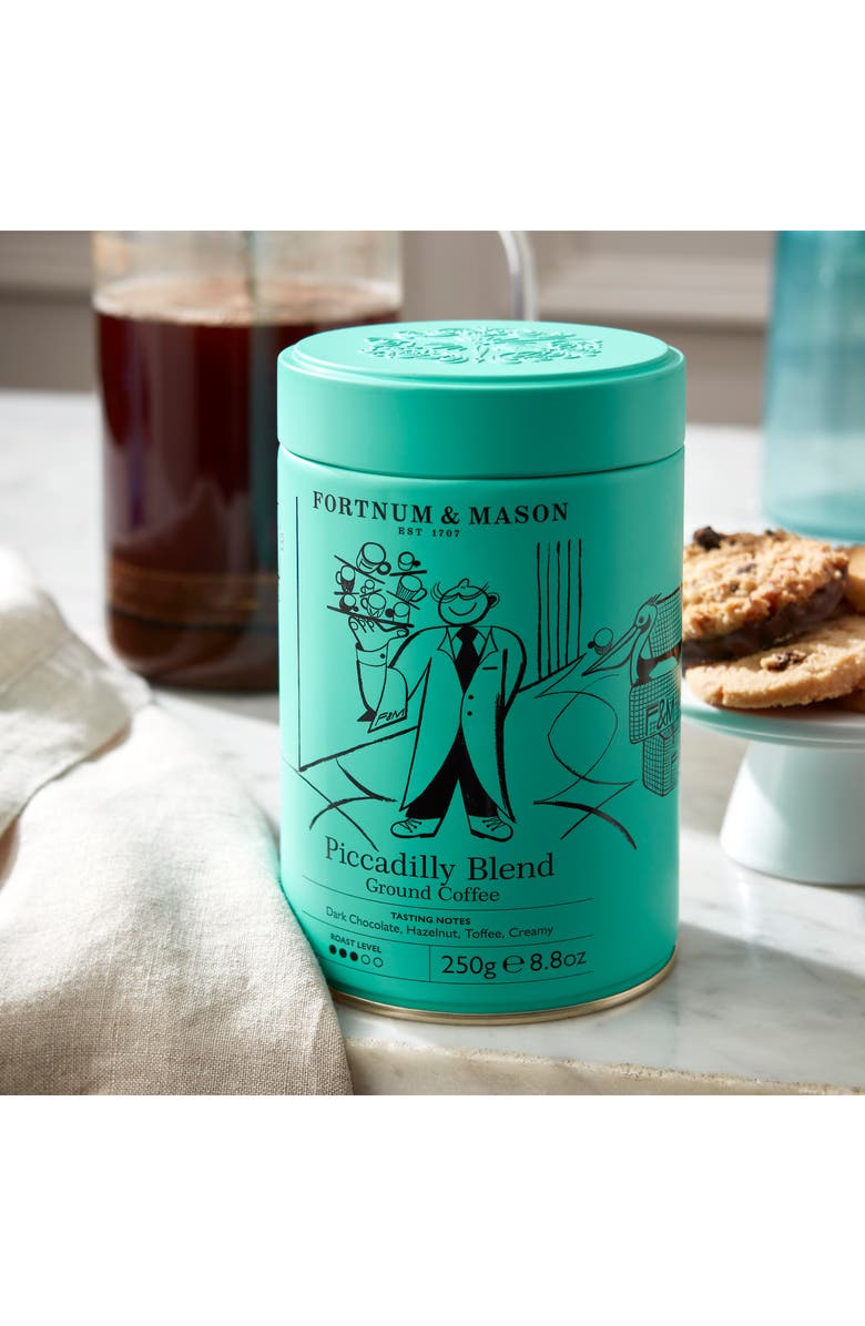 Fortnum & Mason Picadilly Blend Ground Coffee Tin, Alternate, color, Turqouise