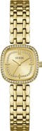 GUESS Crystal Bezel Two-Tone Bracelet Watch, 25mm