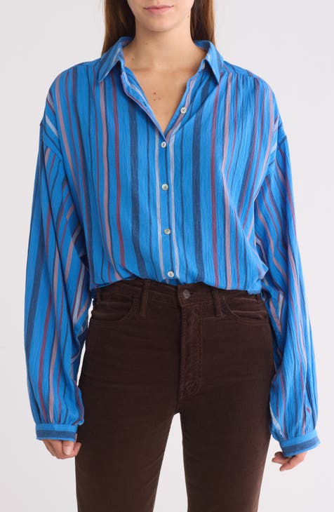 The Get Down Stripe Button-Up Shirt