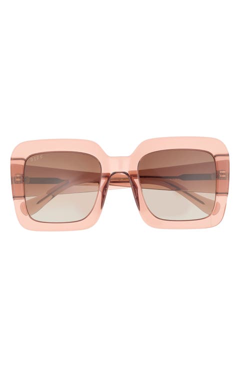Charise 51mm Gradient Square Sunglasses