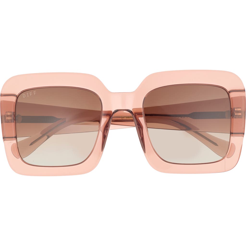 Diff Charise 51mm Gradient Square Sunglasses In Brown