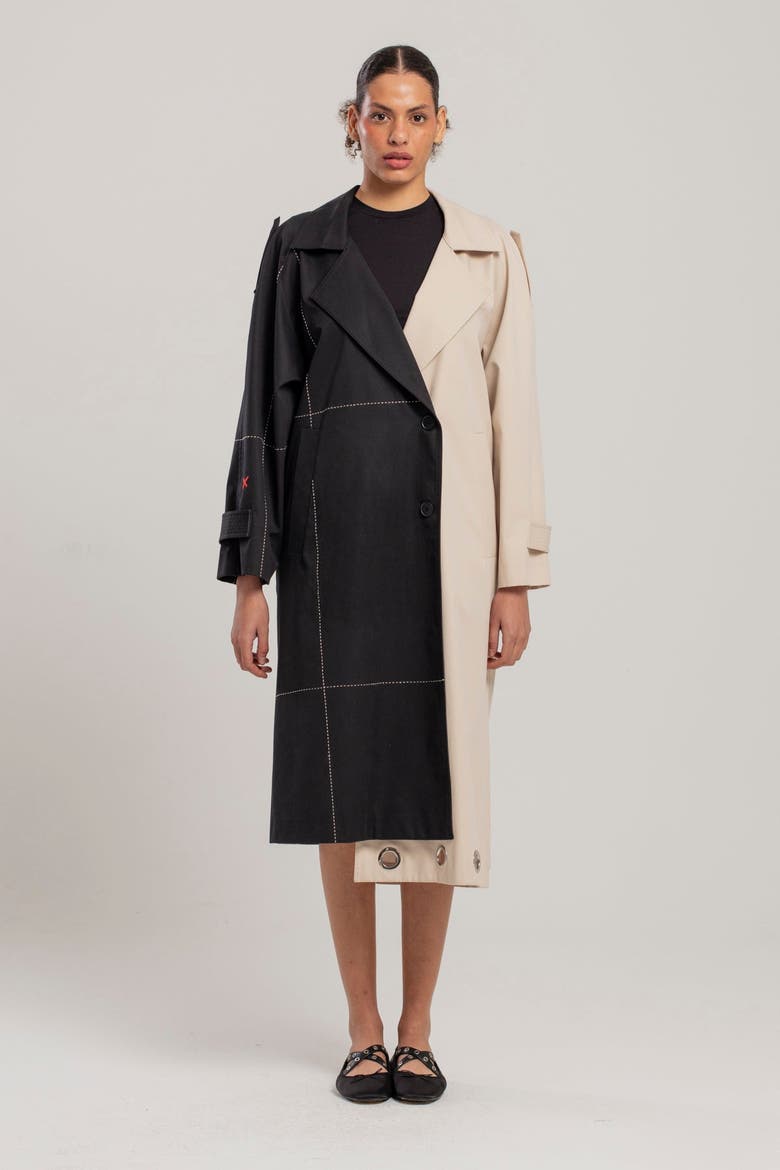 Free Heaven Multicolor Waterproof Trenchcoat, Alternate, color, m color
