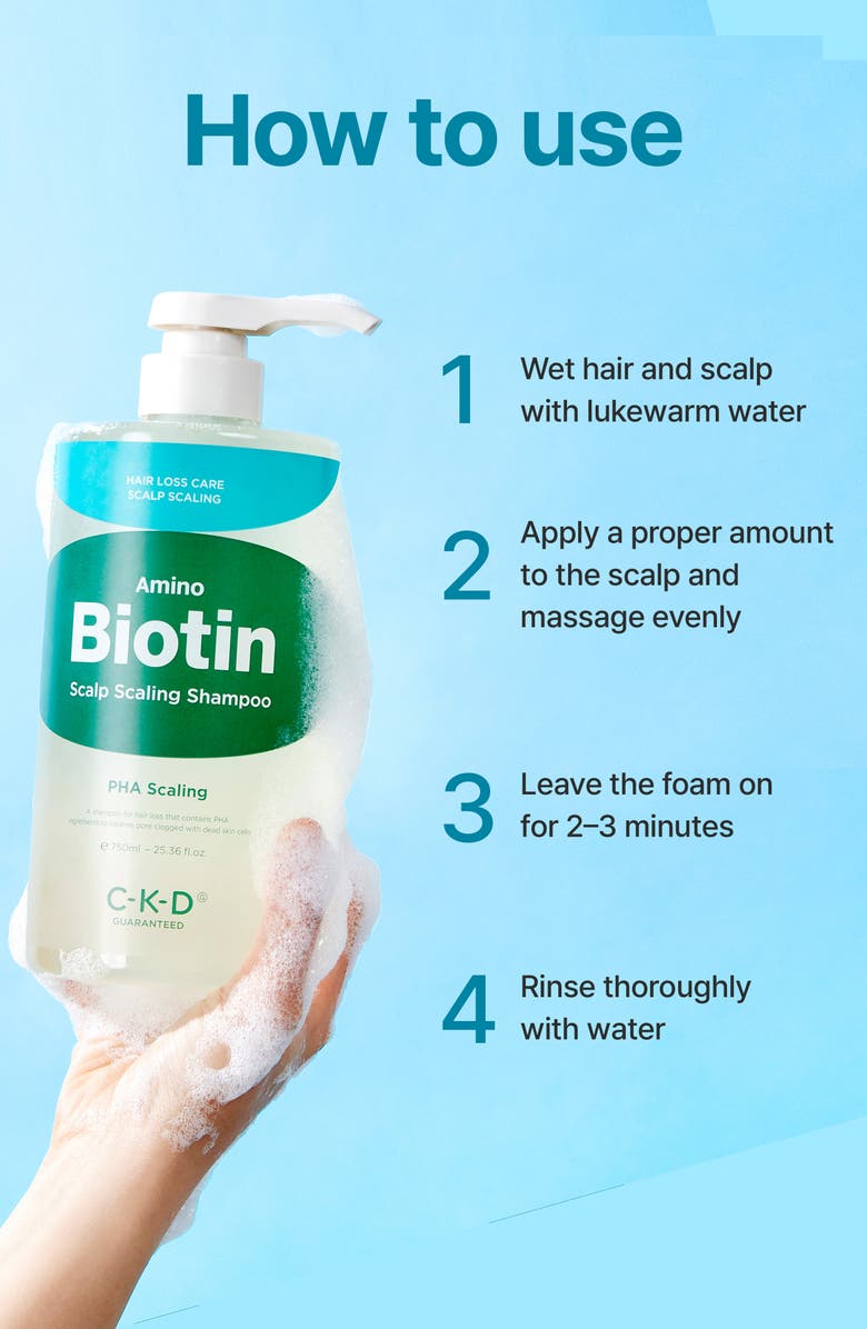 CKD Amino Biotin Scalp Scaling Shampoo, Alternate, color,
