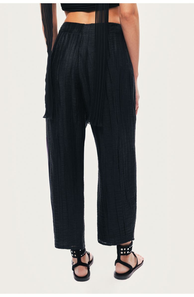 Nocturne Relaxed Linen Pants, Alternate, color, Black