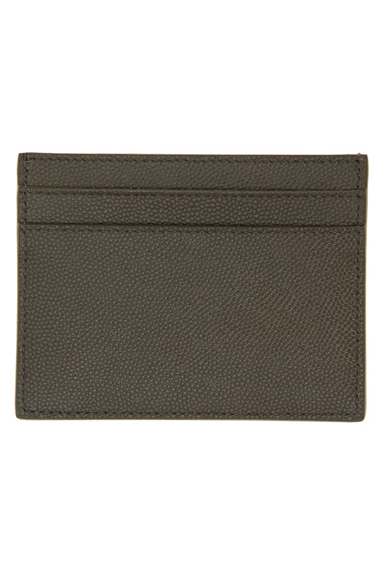 Pebble Grain Leather Card Case, Alternate, color, BROWN