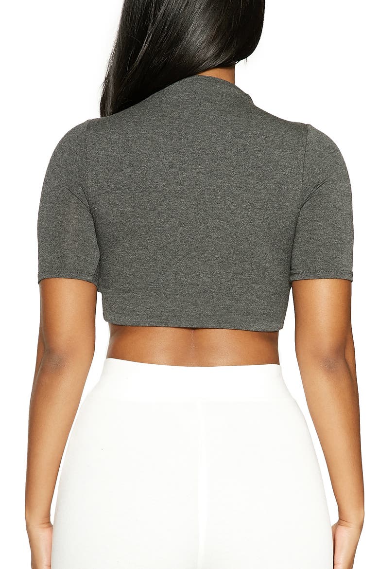 The NW Sweet T Crop Top, Alternate, color, CHARCOAL