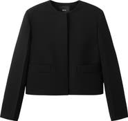 MANGO Americana Louis Collarless Jacket