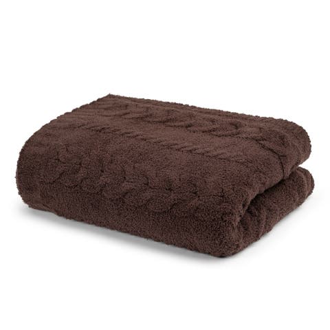 Throw - Wide Cable - Solid - Kash-cozy