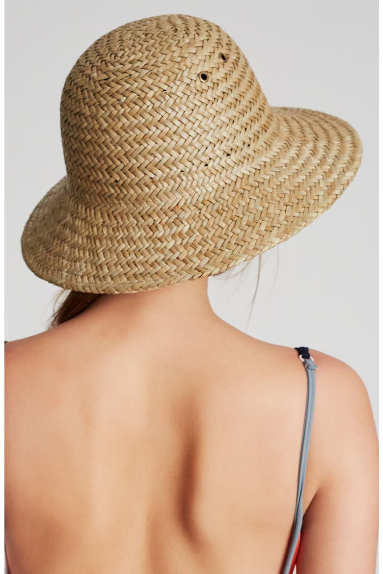 Kennedy Straw Hat, Alternate, color, DARK TAN
