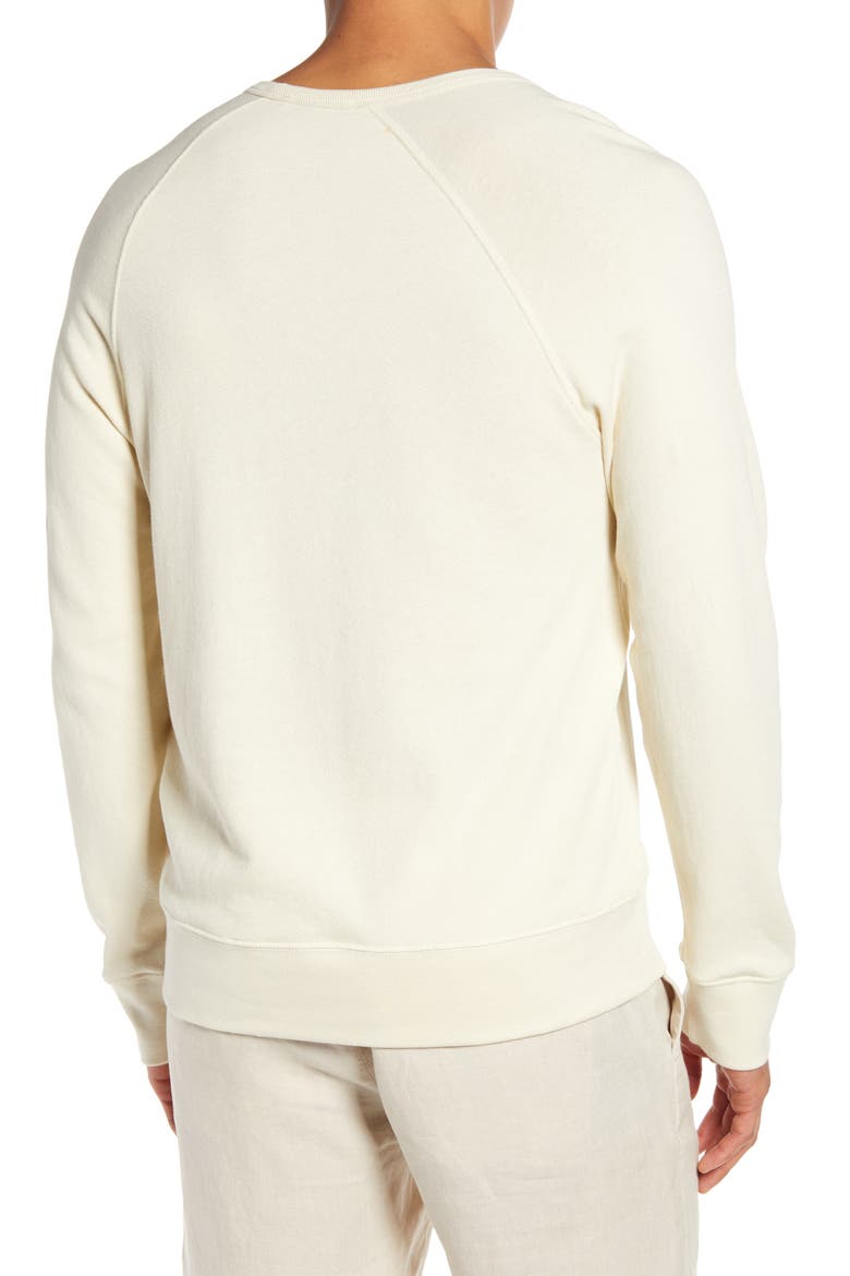 Regular Fit Garment Dye Crewneck Sweatshirt, Alternate, color, YELLOW MIST