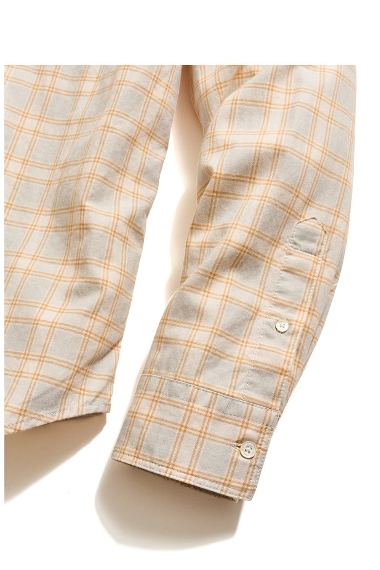 Tuscumbia Mélange Plaid Cotton Button-Down Shirt, Alternate, color, SILVER/ TAFFY