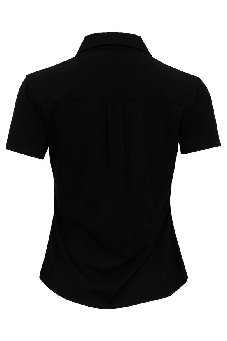 Solid Womens Shirts, Alternate, color, Black