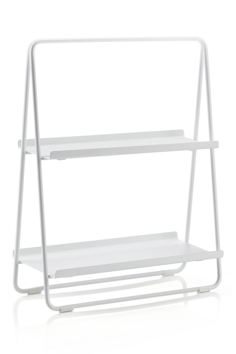 A-Collection Small Organizer Rack, Main, color, WHITE