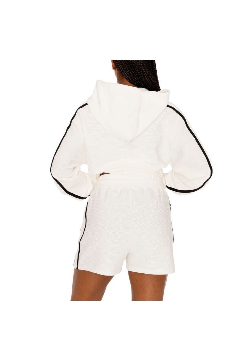 Women's Gameday Couture Cream Nebraska Huskers Down, Set, Go Pullover Hoodie and Shorts Set, Alternate, color, Cream