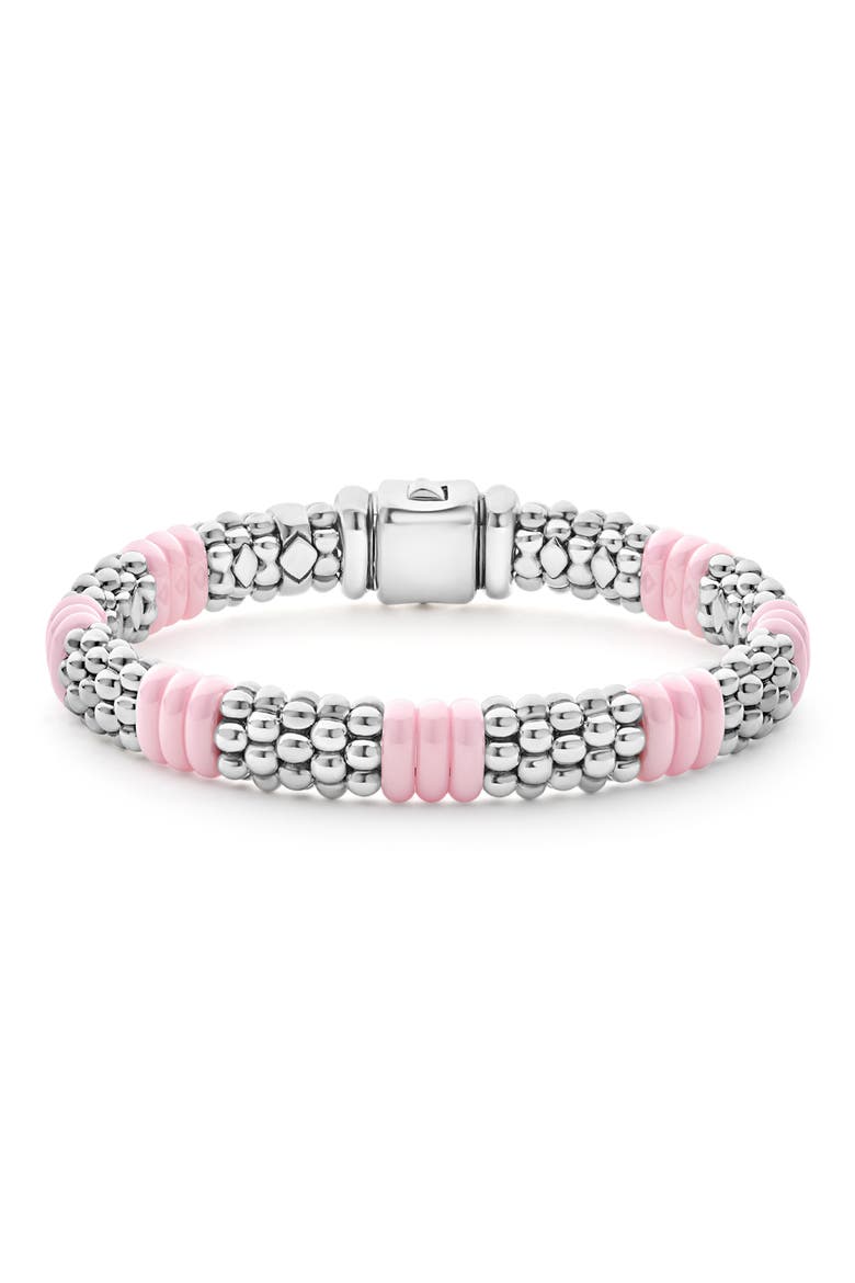 Pink Caviar Ceramic Station Bracelet (Nordstrom Exclusive), Main, color, PINK