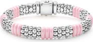 LAGOS Pink Caviar Ceramic Station Bracelet