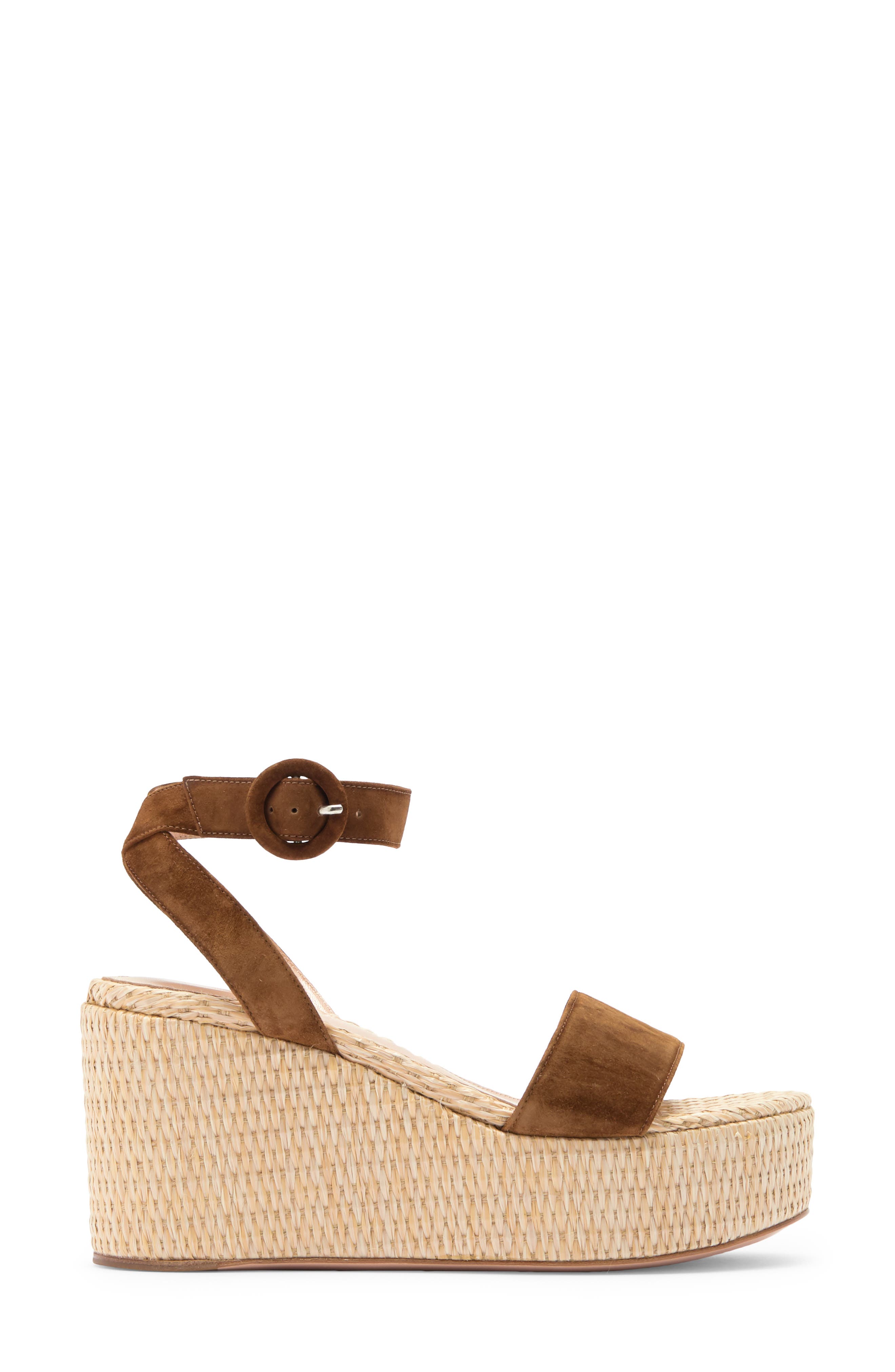Gianvito Rossi Platform Wedge Sandal, Alternate, color, 