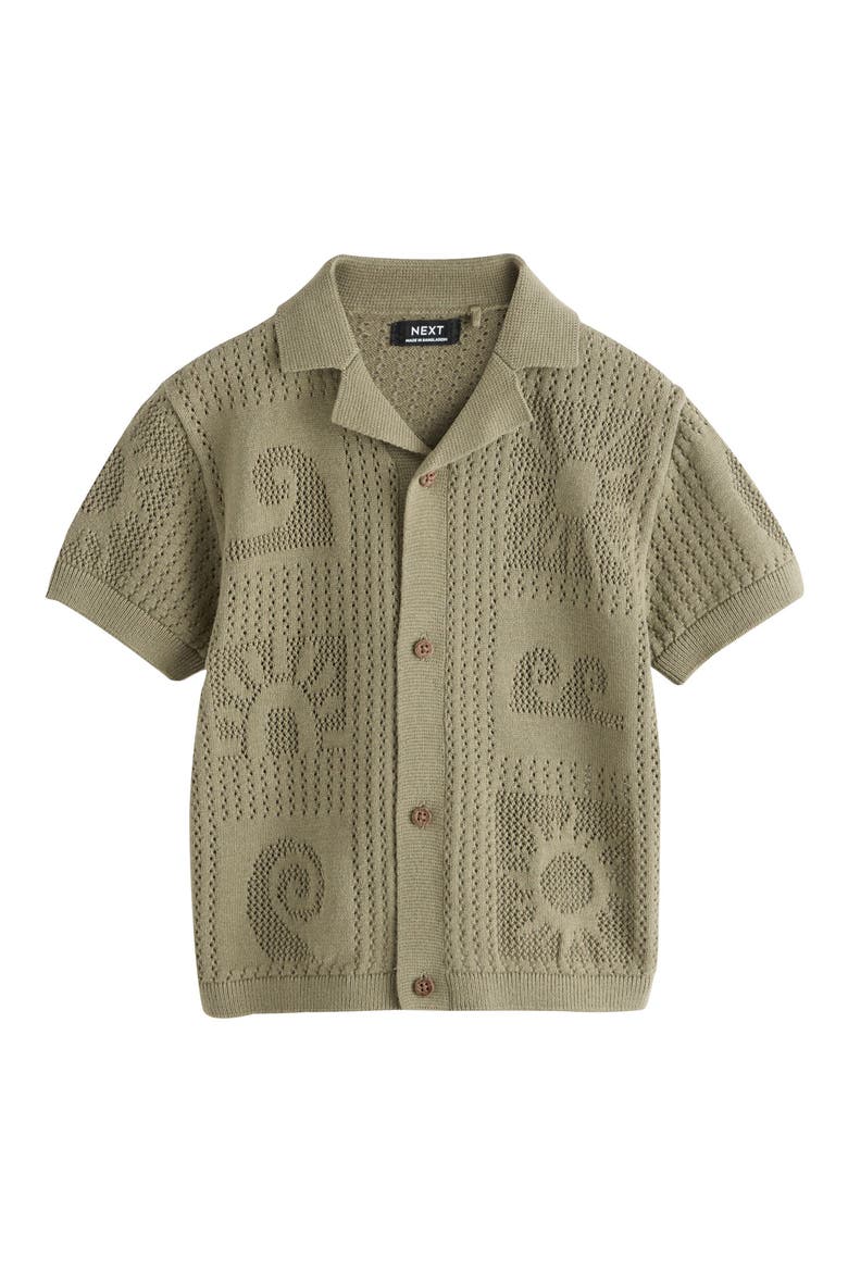 Kids' Cotton Knit Polo, Main, color, GREEN