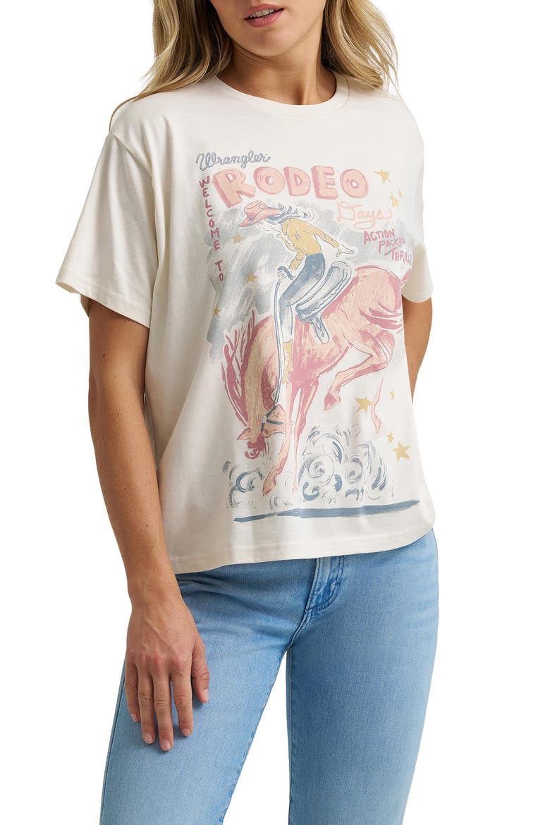 Rodeo Days Graphic T-Shirt, Main, color, EGRET