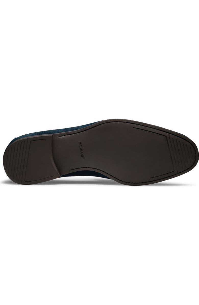 Magnanni Dion Tassel Loafer, Alternate, color, Navy Suede