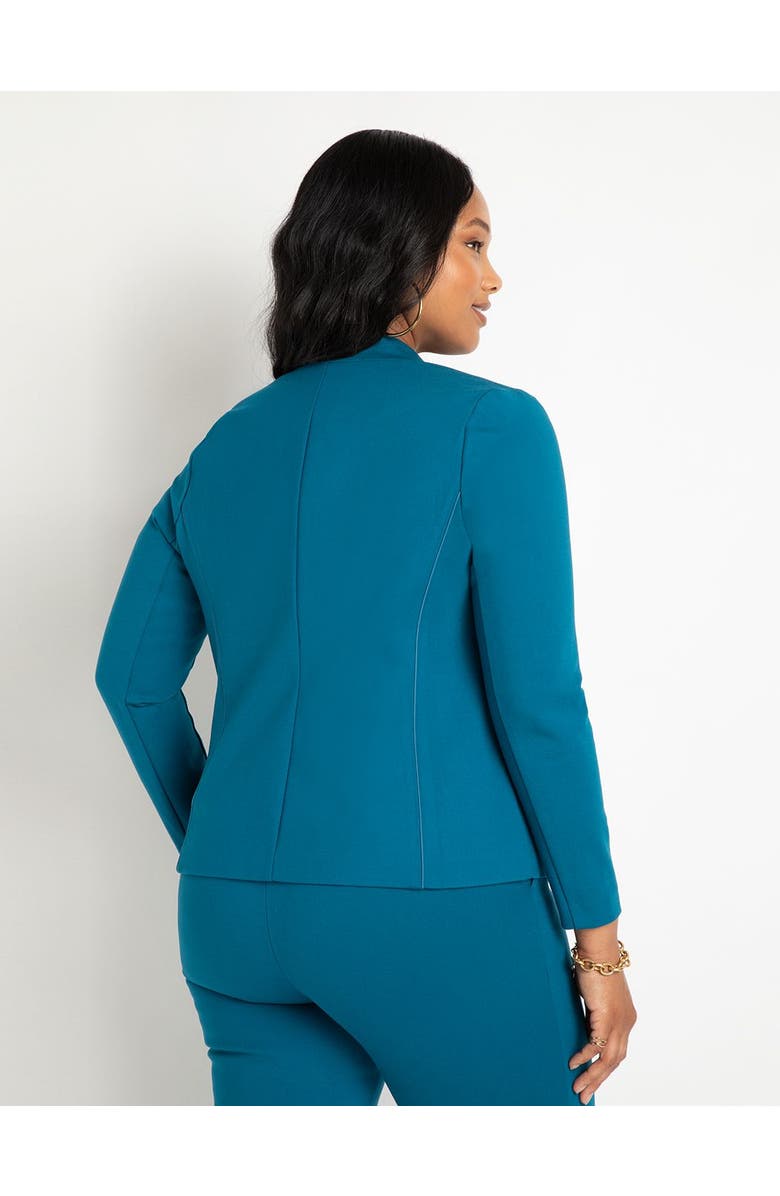 ELOQUII The Ultimate Stretch One Button Blazer, Alternate, color, Moroccan Blue