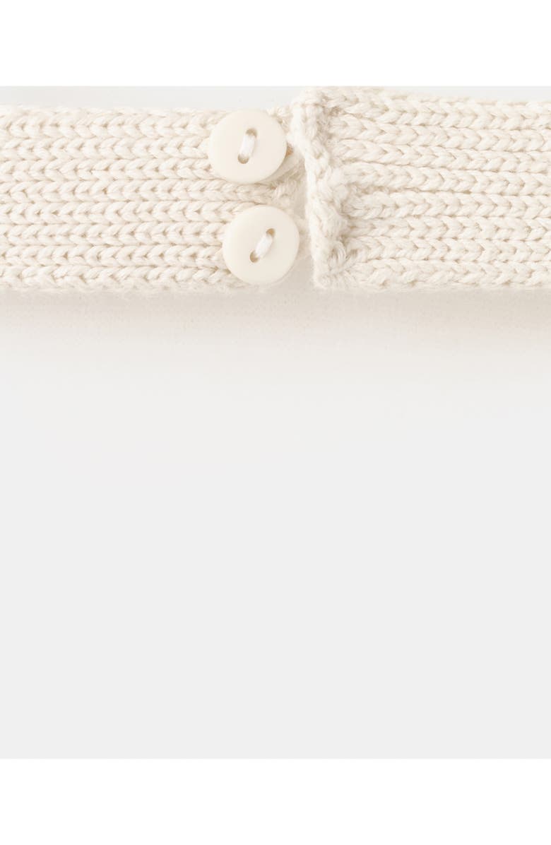 MANGO TEEN Crochet Knit Button Embellished Halter Top, Alternate, color, 