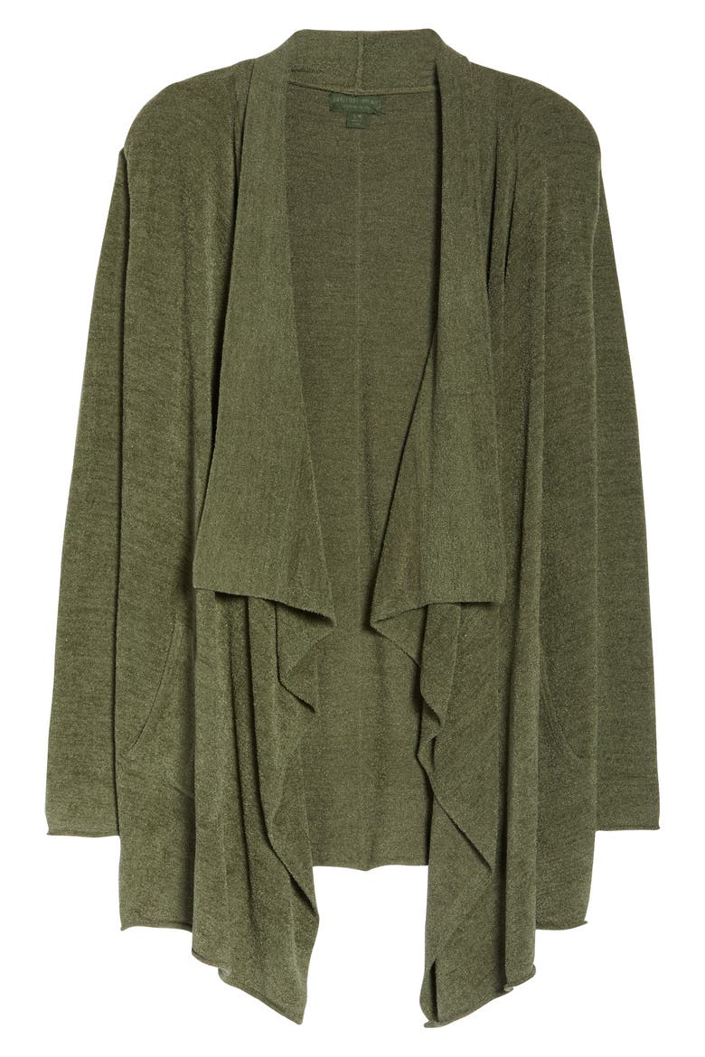 CozyChic™ Ultra Lite High/Low Cardigan, Alternate, color, OLIVE