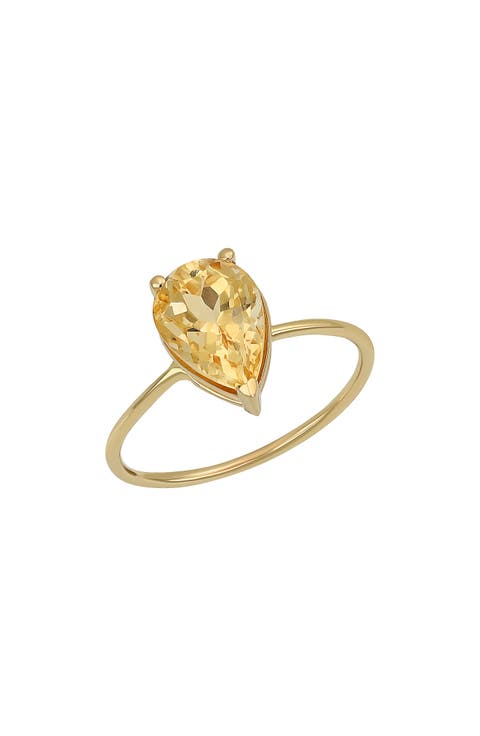 14K Gold Citrine Statement Ring (Nordstrom Exclusive)