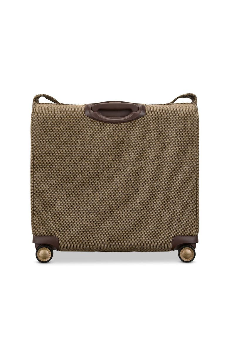 Tweed Spinner Garment Bag, Alternate, color, Tweed/Natural Leather