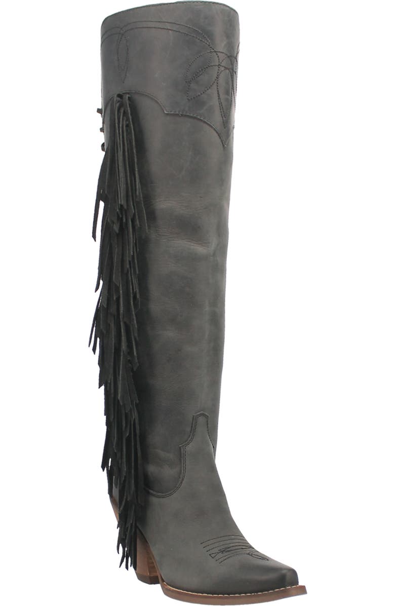 Dingo Sky High Fringe Western Boot, Main, color,