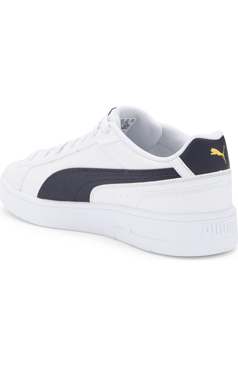 PUMA Court Classico Sneaker, Alternate, color, Puma White-New Navy-Puma Gold