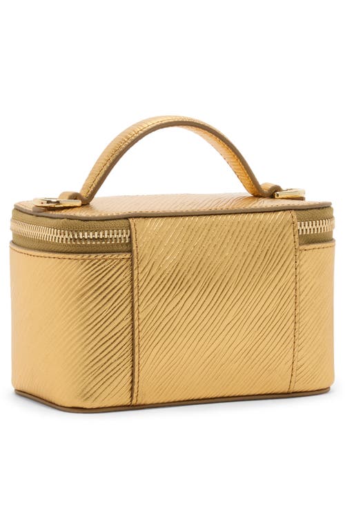 Tumi Voyageur Lex Mini Train Case Crossbody Bag In Gold