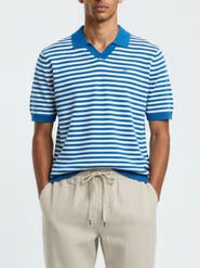 Walker & Hunt Milton Striped Polo Shirt