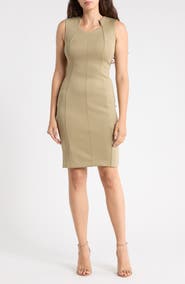 Calvin Klein Seamed Sheath Dress