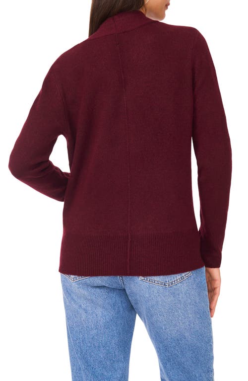 1.state Surplice V-neck Sweater In Burgundy