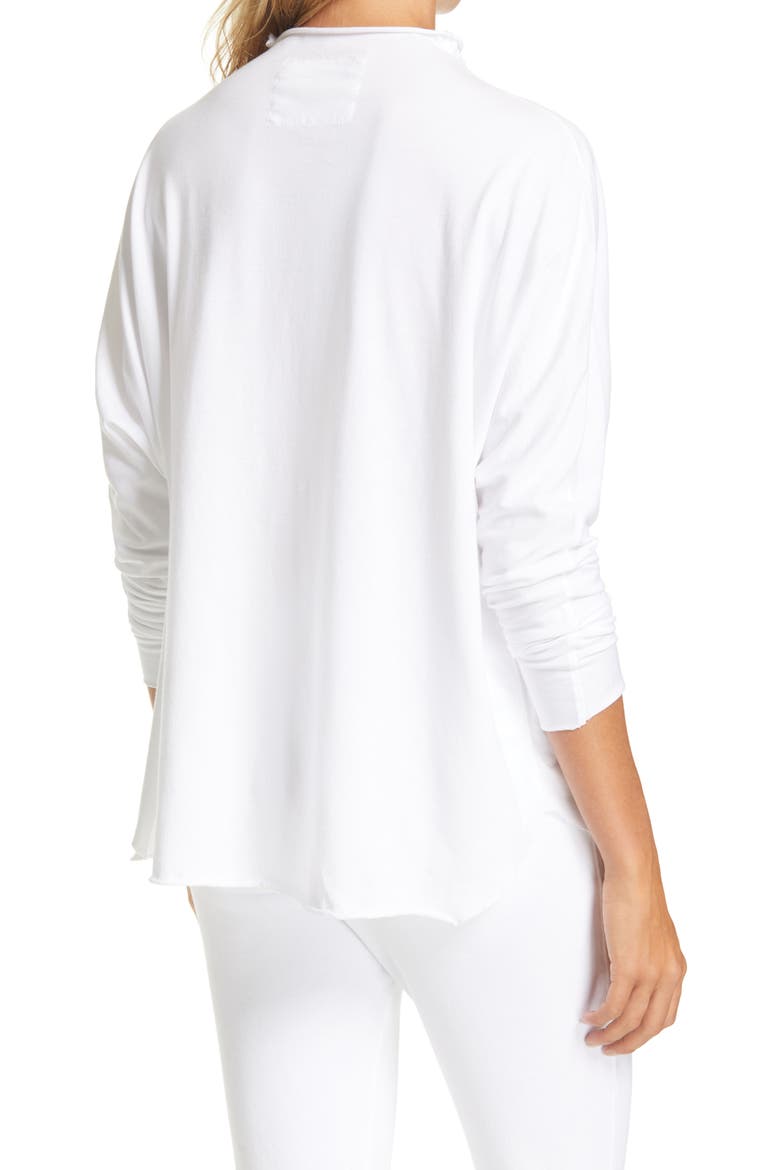 Funnel Neck T-Shirt, Alternate, color, WHITE