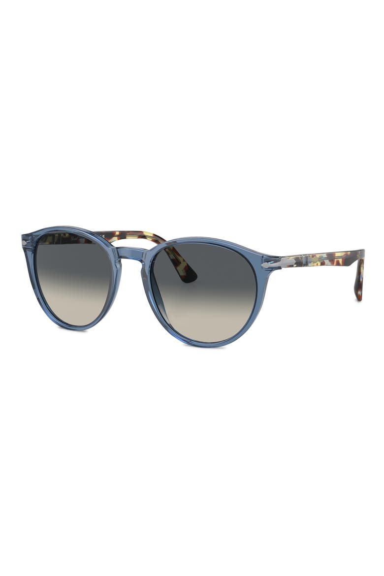 Phantos 52mm Gradient Round Sunglasses, Alternate, color, NAVY