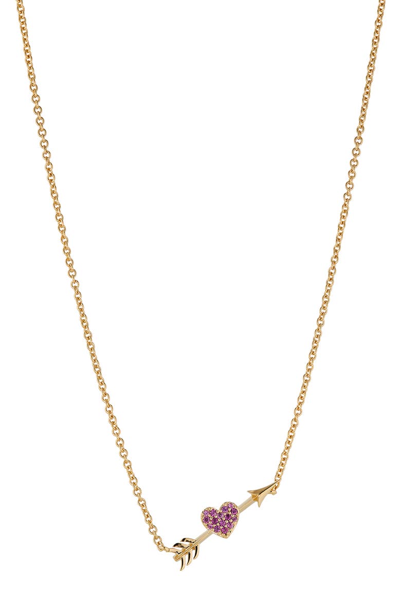 AJOA Love Bites Heart Arrow Necklace, Main, color,