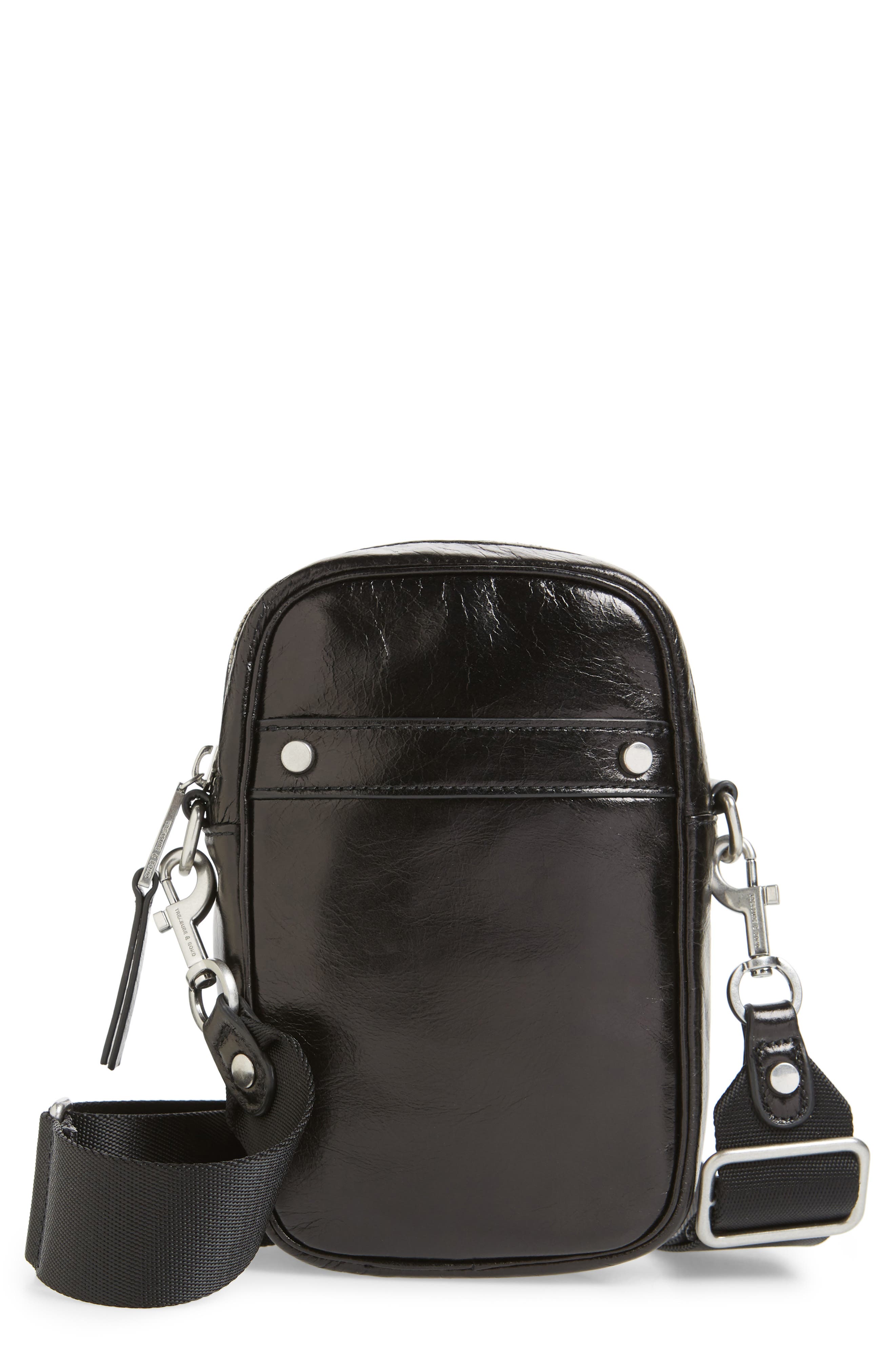 Treasure & Bond Murphy Glazed Leather Crossbody Bag, Main, color, 