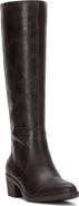 Lucky Brand Frahna Leather Knee High Boot
