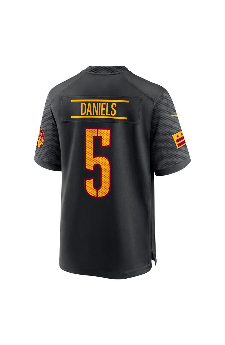 Nike Men's Nike Jayden Daniels Black Washington Commanders Alternate Game Player Jersey, Alternate, color, Black