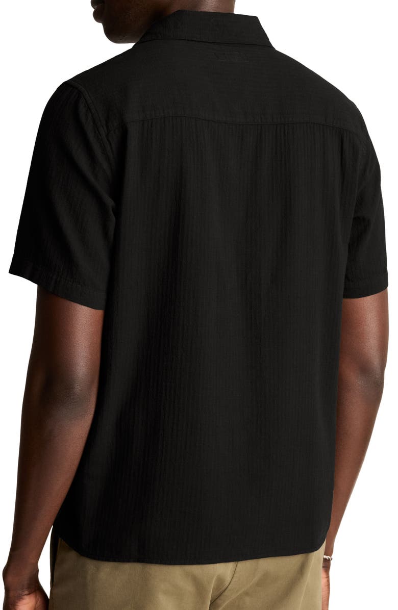 Bonobos Resort Riveria Textured Stripe Cotton Camp Shirt, Alternate, color, 