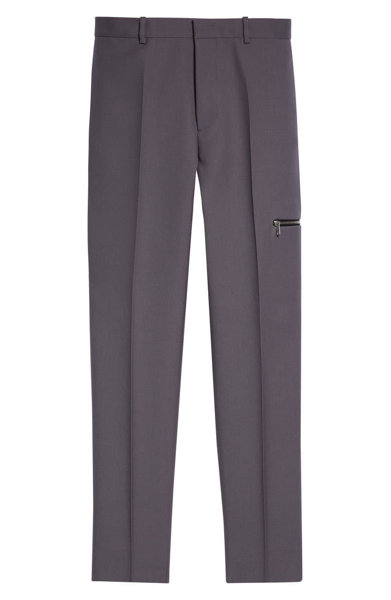 Jil Sander Wool Slim Trousers, Alternate, color, Lilac Grey