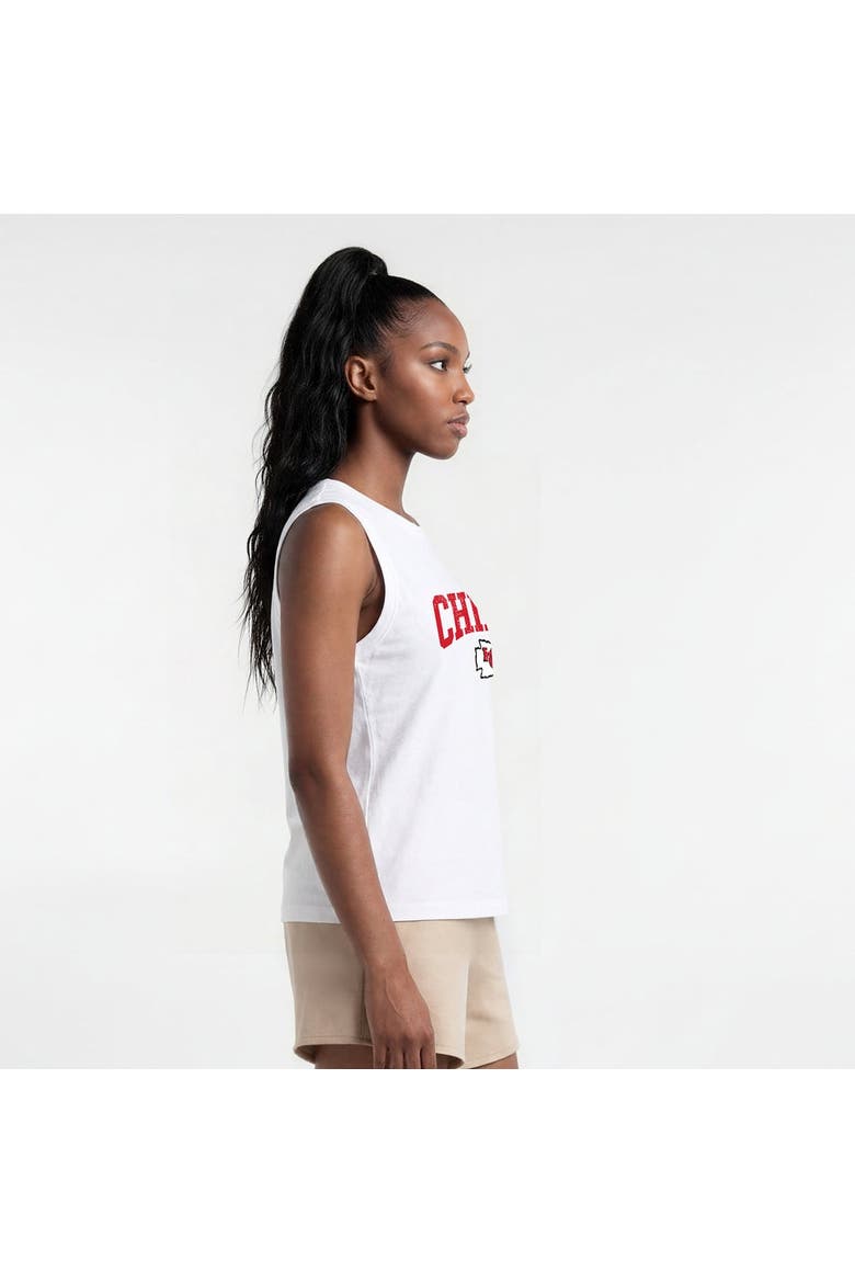 Women's Champion  White Kansas City Chiefs Muscle Tank Top, Alternate, color, White