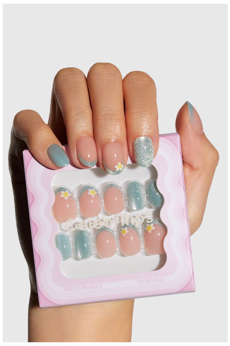 Short Oval Press-On Nails, Alternate, color, MAUI