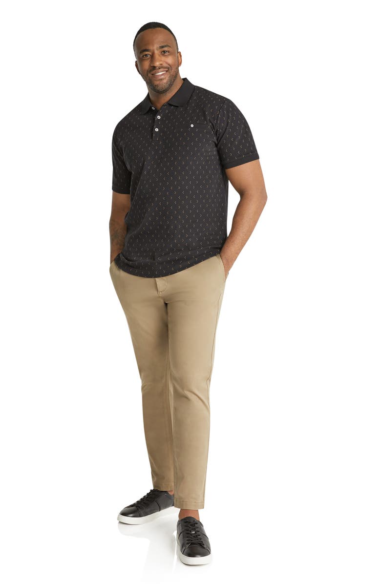Johnny Bigg Callan Geometric Print Pocket Polo, Alternate, color, 
