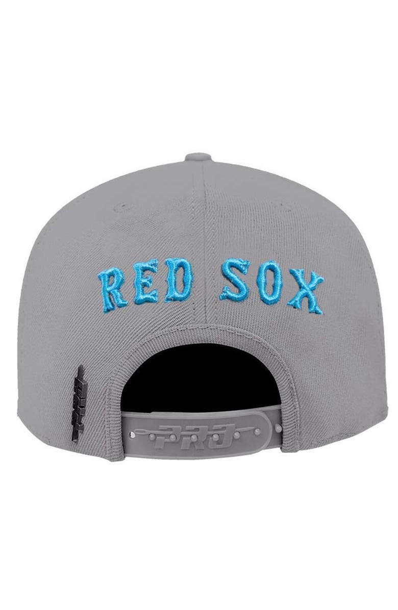 PRO STANDARD Men's Pro Standard Gray Boston Red Sox Washed Neon Snapback Hat, Alternate, color, Gray