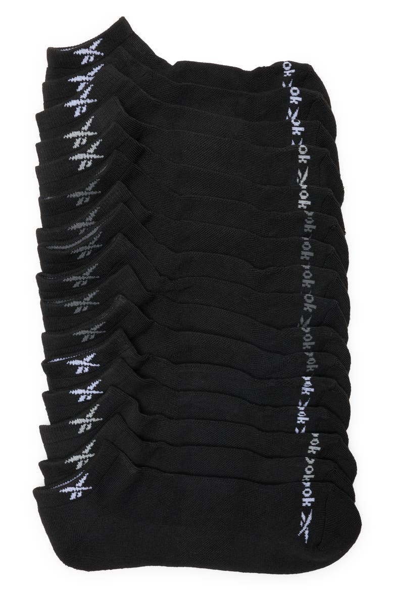 8-Pack Half Terry Low Cut Socks, Main, color, BLACK