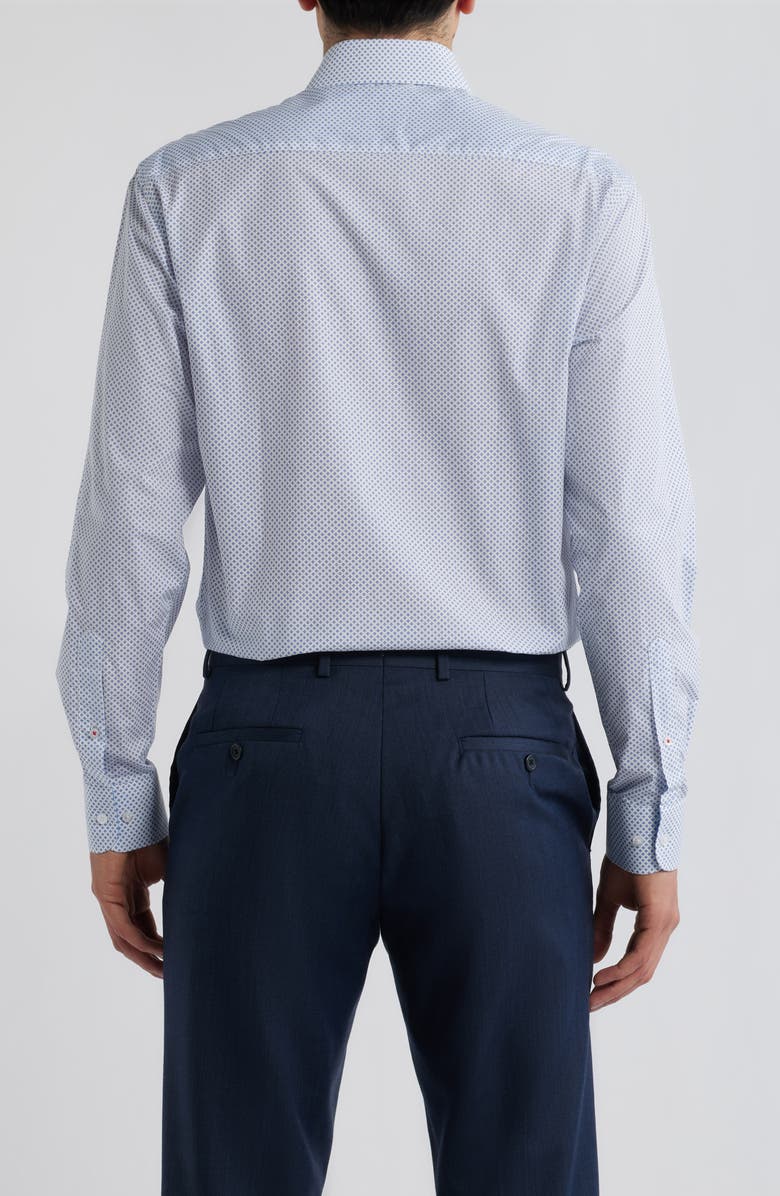 DANIEL HECHTER Paris Modern Fit Neat Geometric Print Cotton Dress Shirt, Alternate, color,